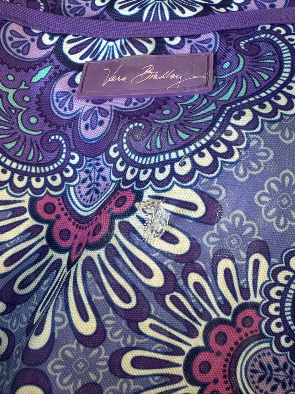 Vera Bradley Purple Paisley Backpack